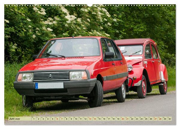 Produktbild: Franz&ouml;sische Klassiker - 2CV und D Modell Oldtimer (Wandkalender 2026 DIN A2 quer), CALVENDO Monatskalender
