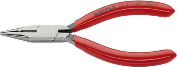 Produktbild: Knipex 25 01 125 Elektronik- u. Feinmechanik Flachrundzange Gerade Vanadium Elektrostahl 125mm