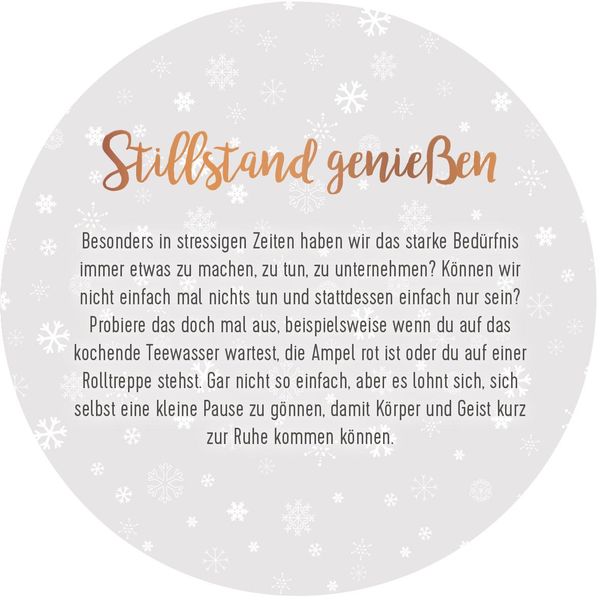 Adventskalender in der Dose. 24 Momente der Achtsamkeit