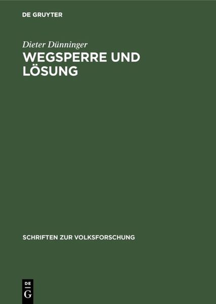 Produktbild: Wegsperre und L&ouml;sung
