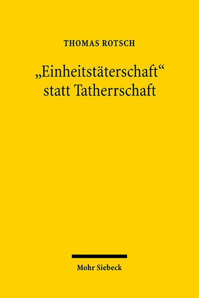 Produktbild: "Einheitst&auml;terschaft" statt Tatherrschaft