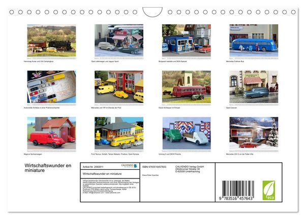 Produktbild: Wirtschaftswunder en miniature (Wandkalender 2026 DIN A4 quer), CALVENDO Monatskalender