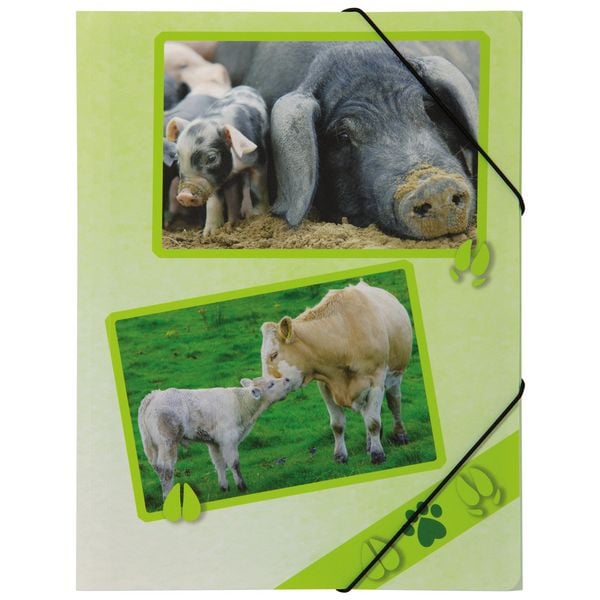 Pagna Gummizugmappe Bauernhoftiere DIN A4