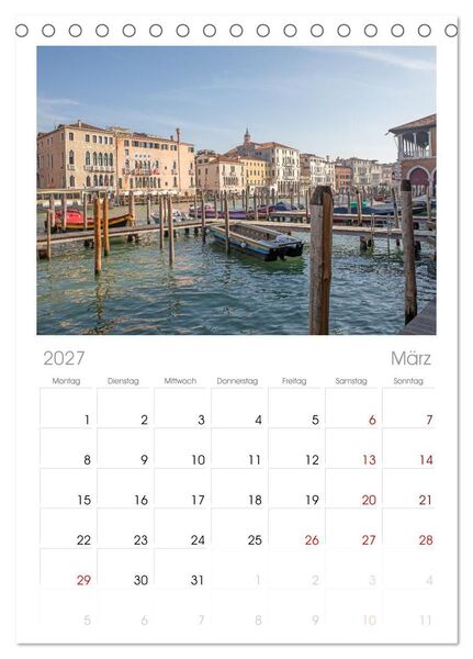 Produktbild: Tischplaner 2027 - Italien - zwischen Dolomiten und Amalfik&uuml;ste (A5 Tischkalender zum Aufstellen) CALVENDO
