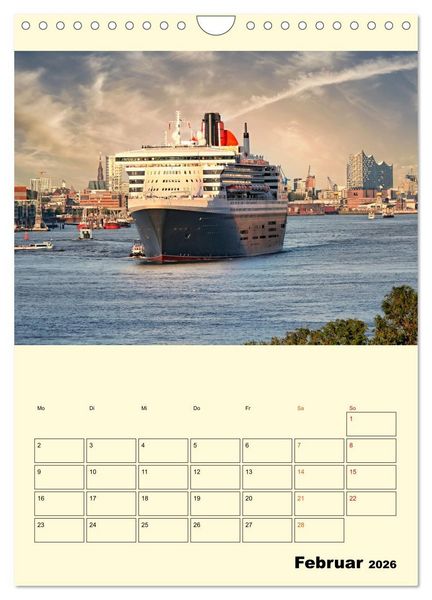 Produktbild: Kreuzfahrtschiffe - die Welt ist dein Ziel (Wandkalender 2026 DIN A4 hoch), CALVENDO Monatskalender