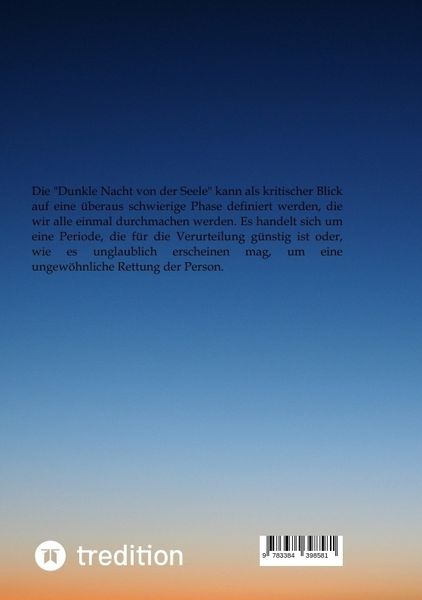 Produktbild: Die Dunkle Nacht von der Seele