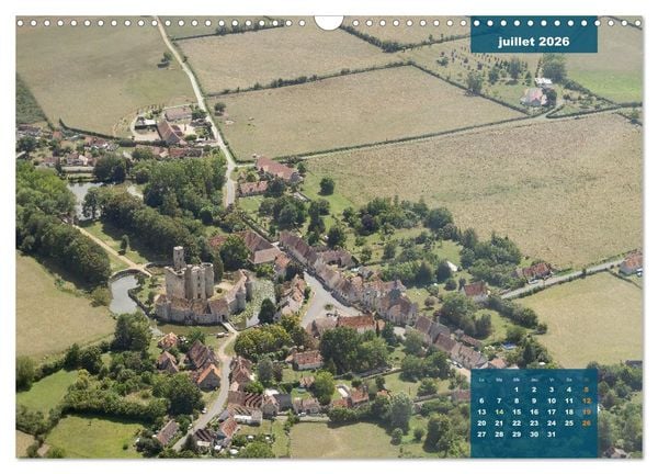 Produktbild: Le Berry secret, le Cher vu du ciel (Calendrier mural 2026 DIN A3 vertical), CALVENDO calendrier mensuel