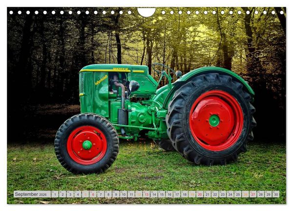Produktbild: Geliebte Oldtimer Traktoren (Wandkalender 2026 DIN A4 quer), CALVENDO Monatskalender