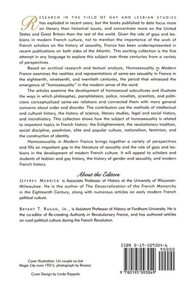 Produktbild: Homosexuality in Modern France
