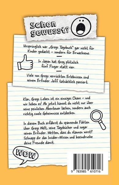 Produktbild: Unn&uuml;tzes Wissen f&uuml;r Fans von Greg & seinem Tagebuch &ndash; Die inoffizielle Sammlung