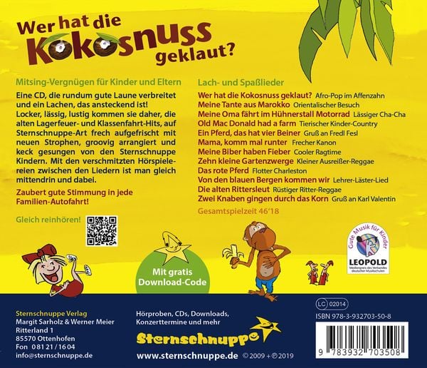 Produktbild: Wer hat die Kokosnuss geklaut?