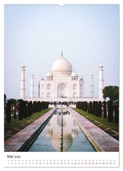 Produktbild: Indien - Das wundersch&ouml;ne Land in Asien. (hochwertiger Premium Wandkalender 2026 DIN A2 hoch), Kunstdruck in Hochglanz