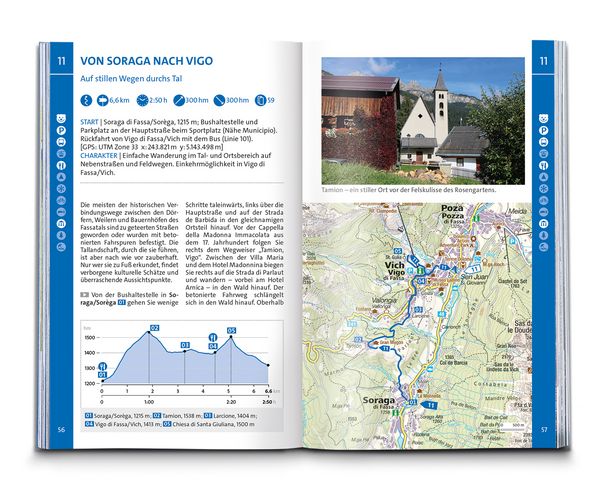 Produktbild: KOMPASS Wanderf&uuml;hrer Fassatal, Rosengarten, 60 Touren