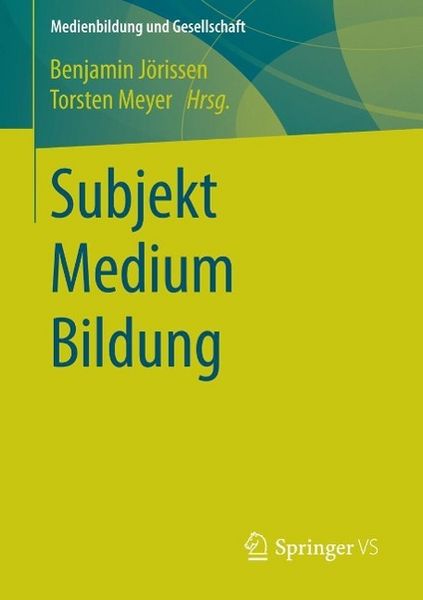 Produktbild: Subjekt Medium Bildung