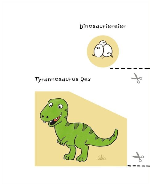 Produktbild: Mein kunterbuntes Ausschneidebuch - Dinosaurier. Schneiden, kleben, malen f&uuml;r Kinder ab 3 Jahren. Mit Scherenf&uuml;hrerschein