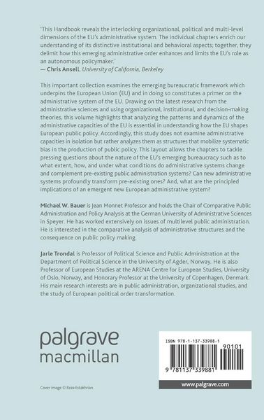Produktbild: The Palgrave Handbook of the European Administrative System
