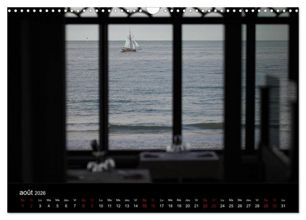 Produktbild: Sillonnez la plage (Calendrier mural 2026 DIN A3 vertical), CALVENDO calendrier mensuel