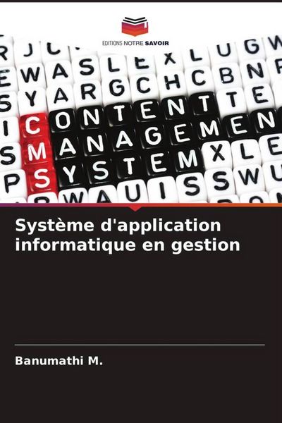 Produktbild: Syst&egrave;me d'application informatique en gestion