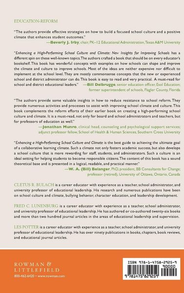 Produktbild: Enhancing a High-Performing School Culture and Climate