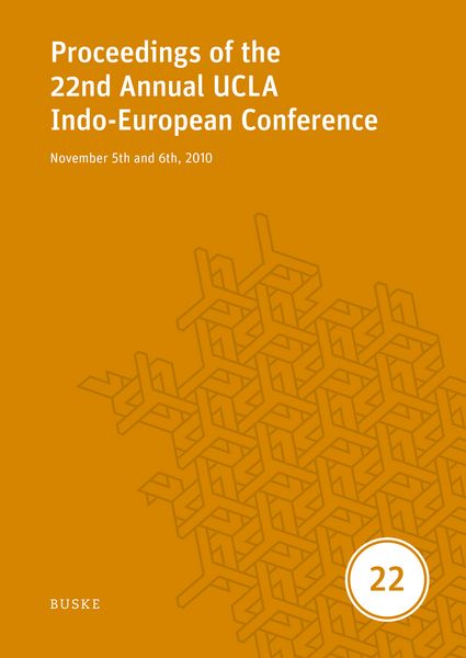 Produktbild: Proceedings of the 22nd Annual UCLA Indo-European Conference