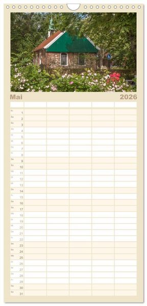 Produktbild: Familienplaner 2026 - Moin Spiekeroog mit 5 Spalten (Wandkalender, 21 x 45 cm) CALVENDO
