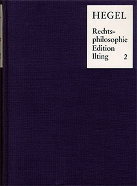Produktbild: Vorlesungen &uuml;ber Rechtsphilosophie 1818-1831 / Band 2
