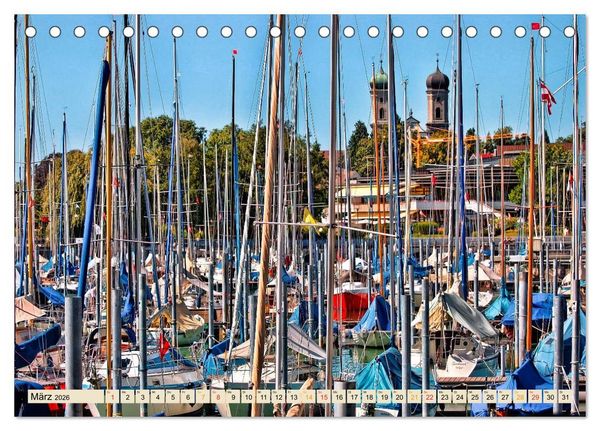 Produktbild: Bodensee - "Die D&ouml;rfer sind wie ein Garten ..." (Rainer Maria Rilke) (Tischkalender 2026 DIN A5 quer), CALVENDO Monatskalender