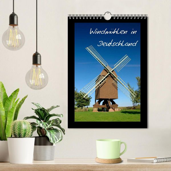 Produktbild: Windm&uuml;hlen in Deutschland (Wandkalender 2026 DIN A4 hoch), CALVENDO Monatskalender