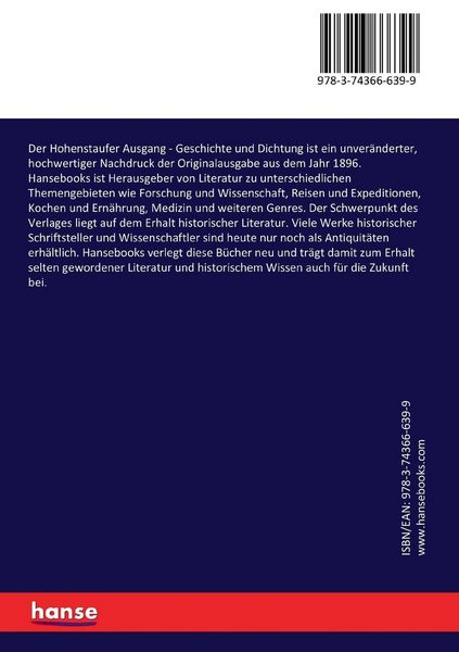 Produktbild: Der Hohenstaufer Ausgang