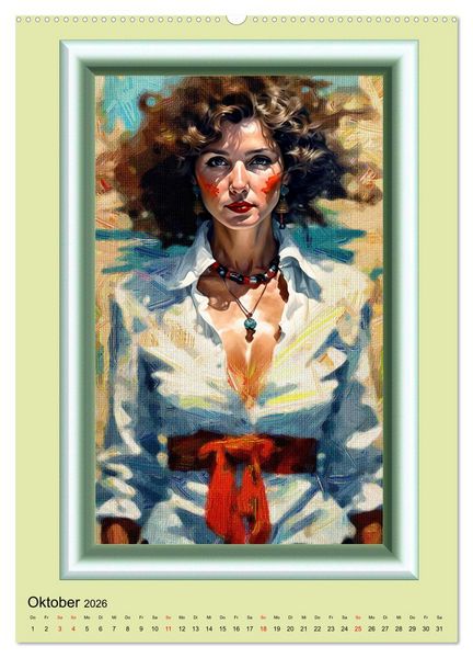 Produktbild: Das Wesentliche im Detail, Frauenportr&auml;ts in &Ouml;l gemalt (hochwertiger Premium Wandkalender 2026 DIN A2 hoch), Kunstdruck in Hochglanz