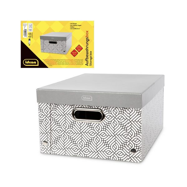 Idena Aufbewahrungsbox faltbar grau 37,5x28x18cm