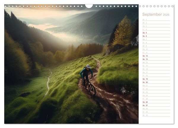 Produktbild: Mit dem Mountainbike durch die Welt (Wandkalender 2026 DIN A3 quer), CALVENDO Monatskalender
