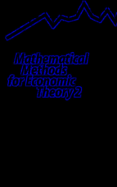 Produktbild: Mathematical Methods for Economic Theory 2