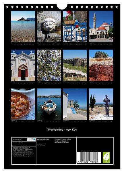 Produktbild: Griechenland - Insel Kos (Wandkalender 2027 DIN A4 hoch), CALVENDO Monatskalender