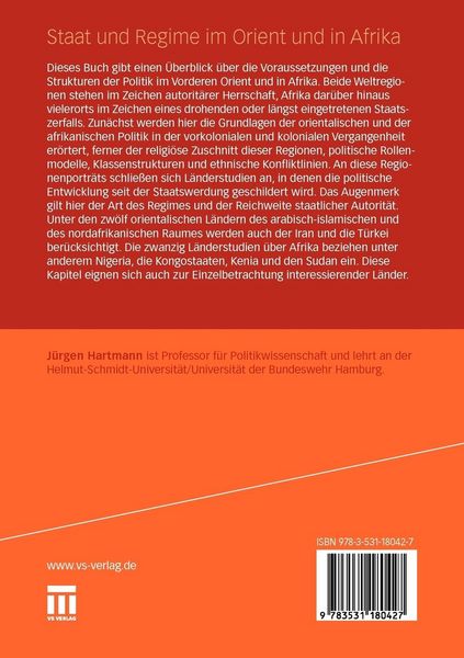 Produktbild: Staat und Regime im Orient und in Afrika