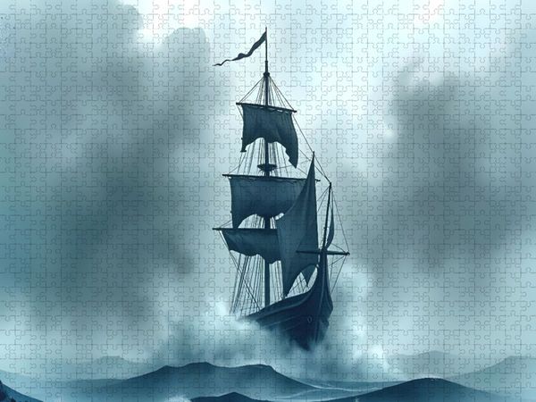Produktbild: CALVENDO Puzzle Nebelsegler | 1000 Teile Lege-Gr&ouml;&szlig;e 64x48cm Foto-Puzzle f&uuml;r gl&uuml;ckliche Stunden