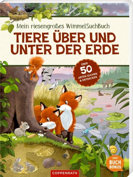 Produktbild: WimmelSuchBuch: Tiere &uuml;ber und unter der Erde (Buchbonus)