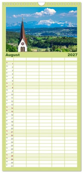 Produktbild: Familienplaner 2027 - G&uuml;ttingen im Hegau mit 5 Spalten (Wandkalender, 21 x 45 cm) CALVENDO