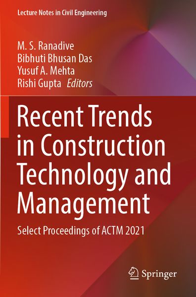 Produktbild: Recent Trends in Construction Technology and Management