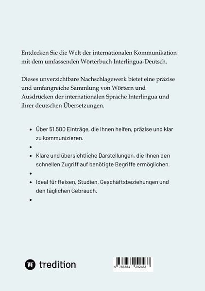 Produktbild: W&ouml;rterbuch Interlingua - Deutsch