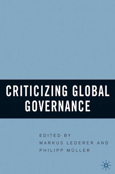 Produktbild: Criticizing Global Governance