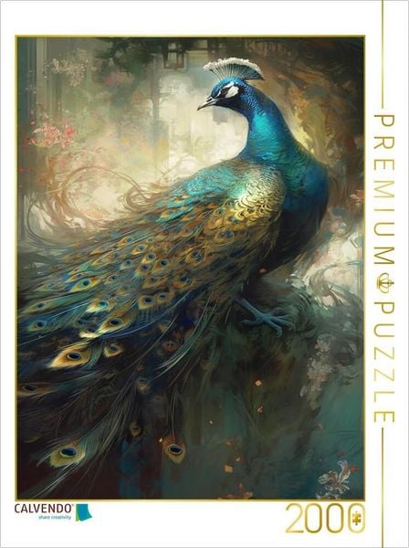 CALVENDO Puzzle Ein Motiv aus dem Kalender Malerische Pfaue | 2000 Teile Lege-Größe 90x67cm Foto-Puzzle für glückliche Stunden, Sonstige von ,