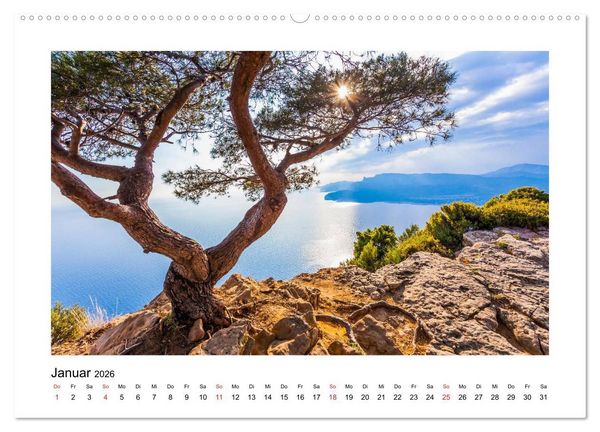 Produktbild: COTE D'AZUR Impressionen (hochwertiger Premium Wandkalender 2026 DIN A2 quer), Kunstdruck in Hochglanz