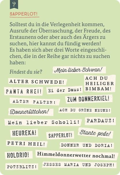 Produktbild: Das große Quiz der vergessenen Wörter