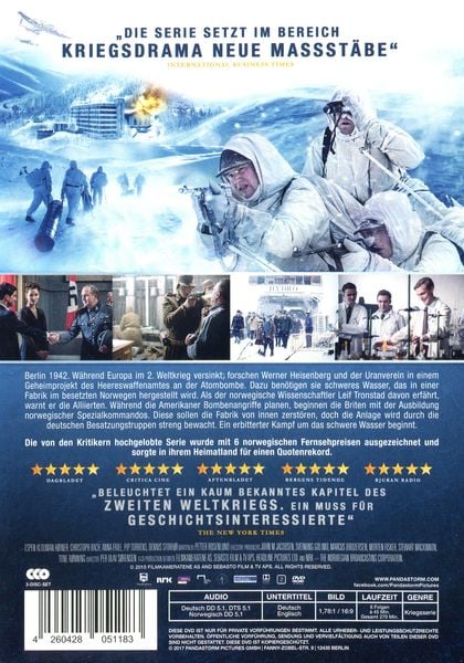 Produktbild: Saboteure im Eis - Operation Schweres Wasser - Die komplette Serie [3 DVDs]