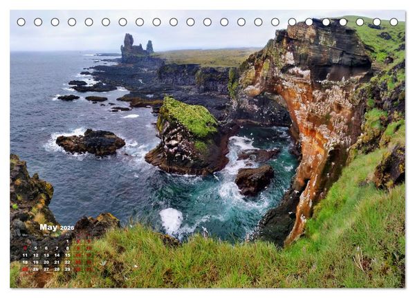 Produktbild: Iceland Beauty of Nature (Desk Calendar 2026 DIN A5 landscape), CALVENDO 12 Month DeskCalendar