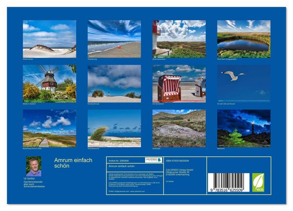 Produktbild: Amrum einfach sch&ouml;n (Wandkalender 2026 DIN A4 quer), CALVENDO Monatskalender