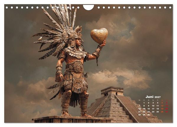 Produktbild: Azteken - Im Glanz der ewigen Sonne (Wandkalender 2027 DIN A4 quer), CALVENDO Monatskalender