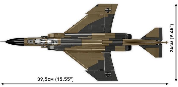 Produktbild: COBI Armed Forces 5898 - F-4F PHANTOM II, &Uuml;berschall-Mehrzweckjagdflugzeug, Ma&szlig;stab 1:48, Bausatz, 676 Klemmbausteine