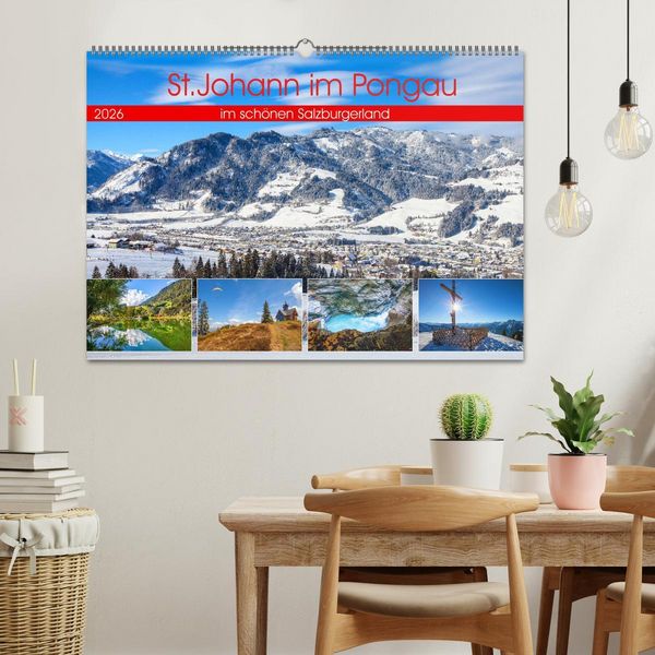 Produktbild: St.Johann im Pongau (Wandkalender 2026 DIN A2 quer), CALVENDO Monatskalender